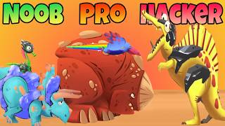 Dino Bash Last Stand ⚔️🐉 – Noob vs Pro vs Hacker