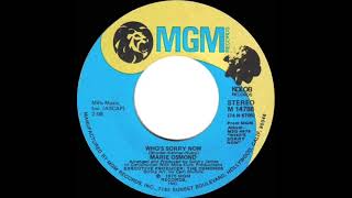 Video thumbnail of "1975 Marie Osmond - Who’s Sorry Now"