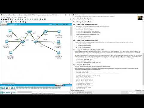 3.3.12 Packet Tracer - VLAN Configuration