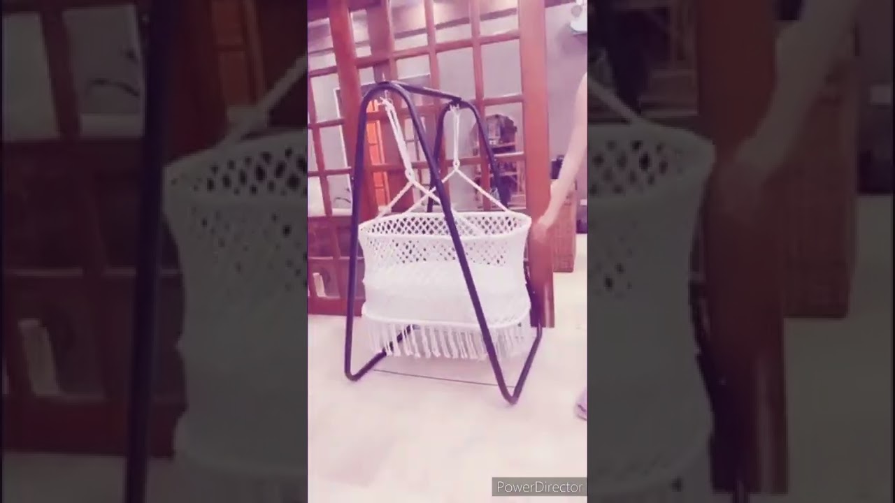 WHITE SWING FOR BABY | Swing with Metal Stand | Trending Duyan 