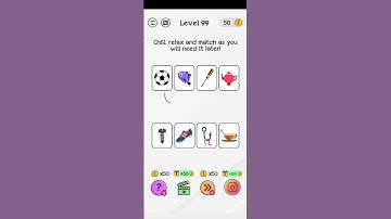 Braindom level 99 Chill, relax and match as you will need it later  Walkthrough Solution