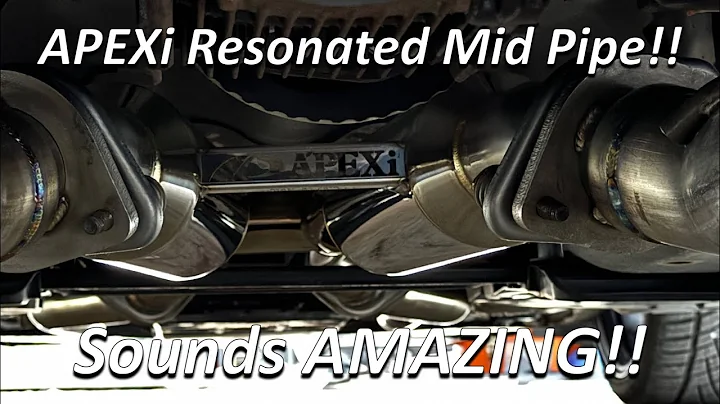 2016-2021 Lexus GS-F Apexi resonated mid pipe install and sound test!!