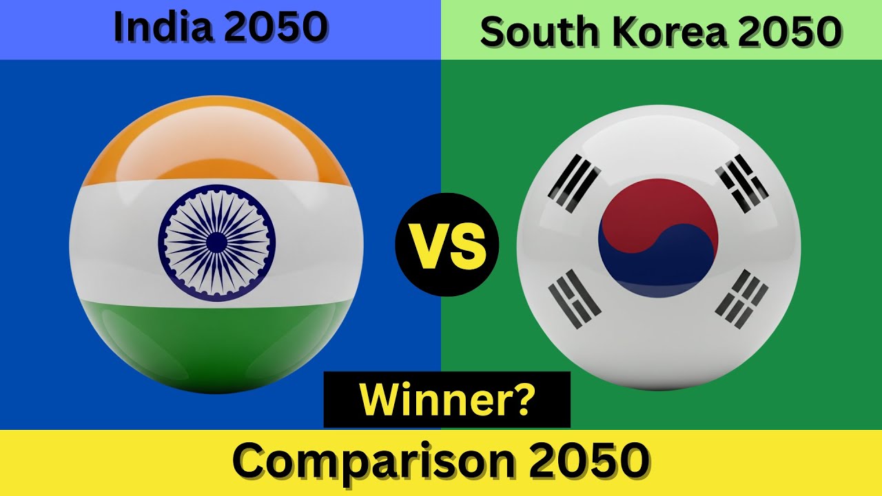 India vs. South Korea: Full Country Comparison 2050 | Military, Economic | Who Wins the Future?