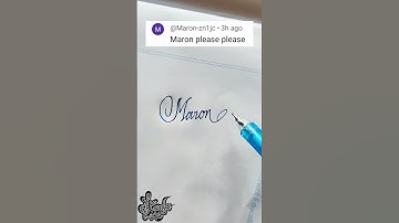 stylish name | Maron | Calligraphy signature