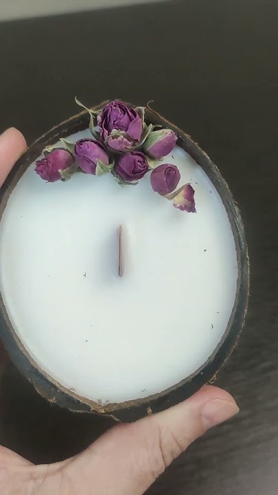Прекрасная свеча прекрасной девушке ️ #свечивкокосе #свечиручнойработы ...
