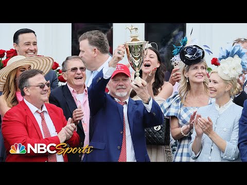 Rich Strike owner Rick Dawson accepts Kentucky Derby trophy | NBC Sports