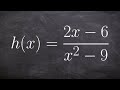 Identifying vertical, horizontal asymptotes and holes