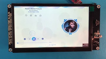 lvgl Music Player demo on BTT TFT70 v3