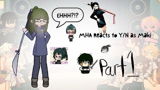 MHA React to Y/N as MAKI ZENIN (JJK) (AU) | PART 1