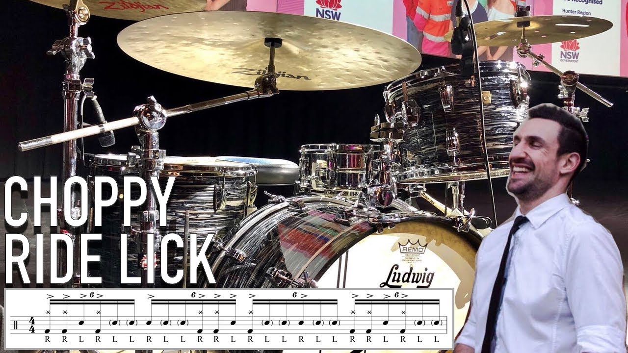 Choppy Ride Cymbal Lick 3 Variations Applications, Practise & Shredding YouTube