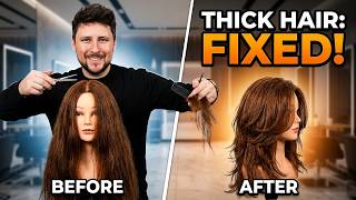 5 section layering method for thick, full hair
