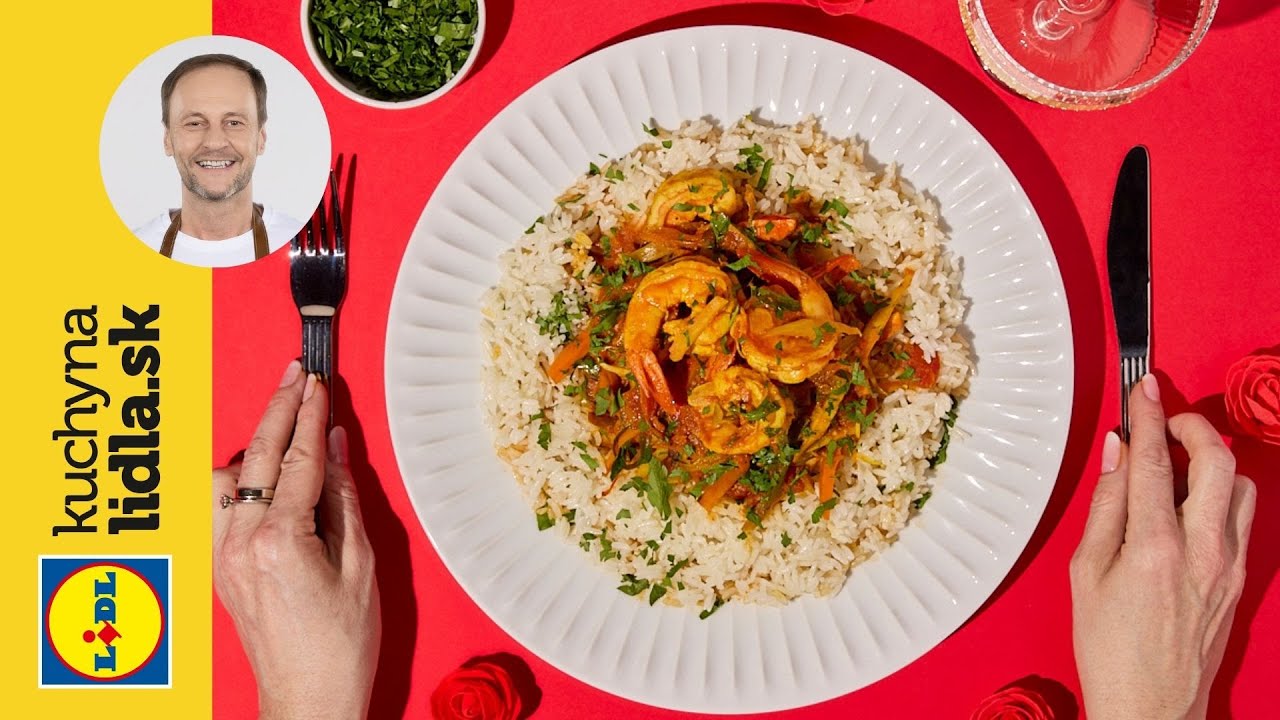 Karikrevety so zeleninou a jazmínovou ryžou 🍤 | Marcel Ihnačák | Kuchyňa Lidla