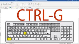 Every MS WORD Keyboard Shortcut Ever: CTRL-G