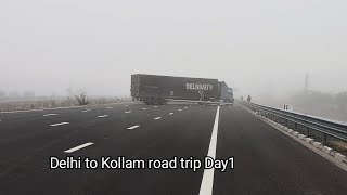 Delhi to kerala road trip day1(Malayalam) via Delhi-Mumbai express way NE4