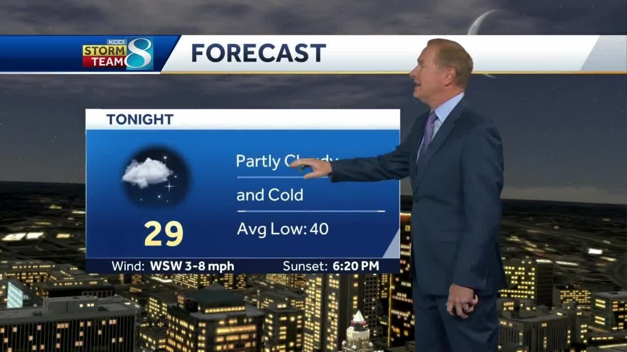 Bundle up! Temperatures drop below 30 degrees tonight