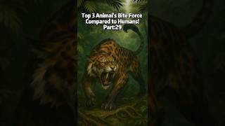Lioness Vs Siberian Tiger Vs Orca Bite Force vs Human 😳 #biteforce #educationalvideo #short #facts