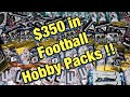 $350 in football hobby packs - Hits, SSP’s, Rookies and more !