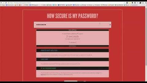 Video: How Secure Are Your Passwords