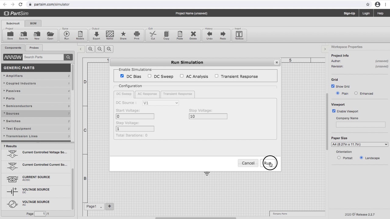 EGP 2020/21 - Simulationen mit PartSim Teil 1