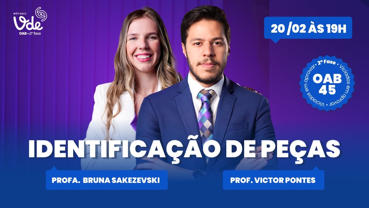 Revisão de Direito Penal 2ª fase OAB 45: Identificação de Peças