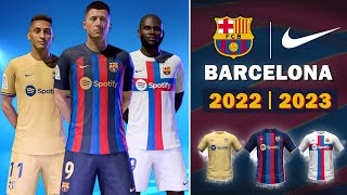Barcelona 22/23 Kits (FIFA 22 Kits Mod)