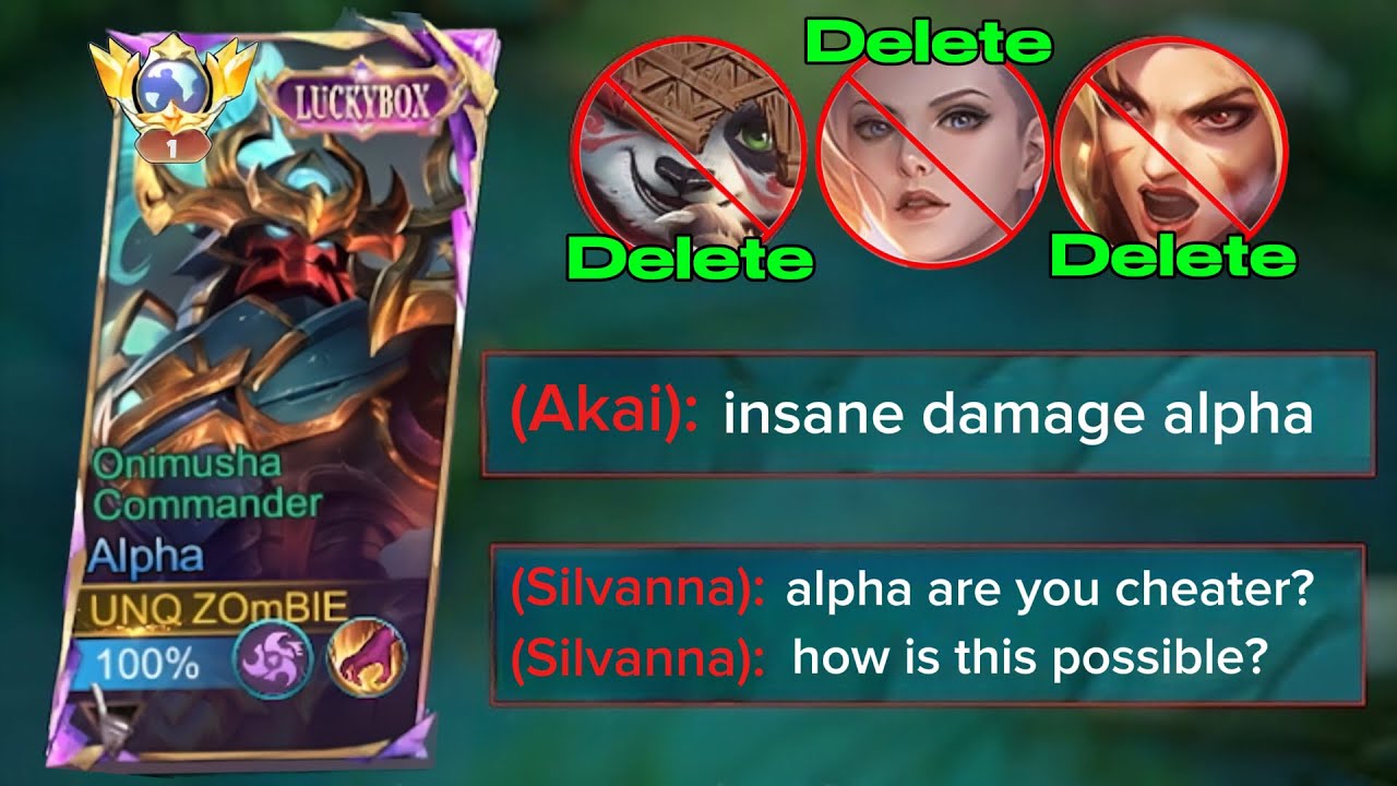 Mobile Legends: Alpha Hero Dominates Overpowered Enemy Heroes💀