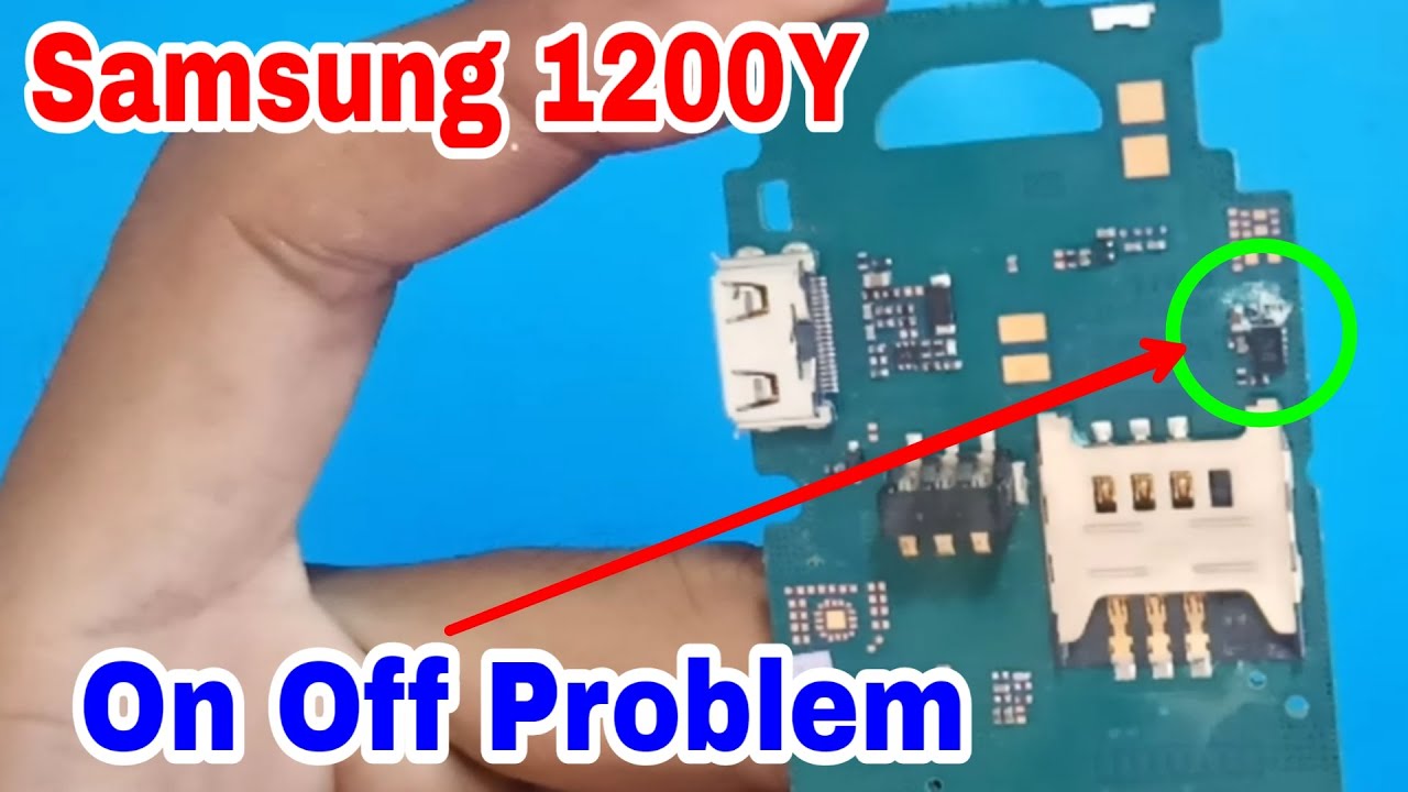 Samsung 1200y On Off Problem! Samsung gt E1200y चार्जर लगाने पर on हो