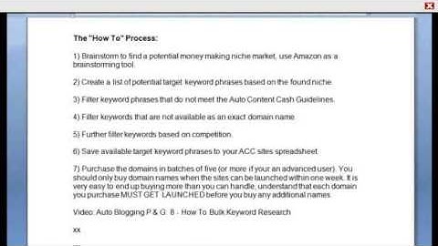 Watch How To Make Money With An Autoblog Autoblogging Video