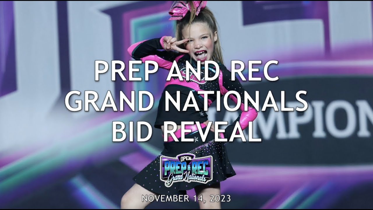 November 14, 2023 - Prep and Rec Grand Nationals Bid Reveal - YouTube