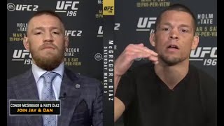 When TRASH TALKING Goes Wrong: Nate Diaz vs Conor McGregor 1