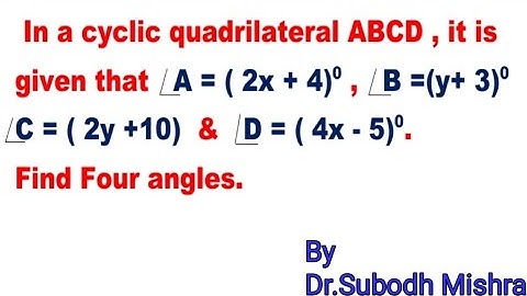 Cyclic Quadrilateral ||Linear equations in two variables || #shorttrick ||Class 10 Mathematics