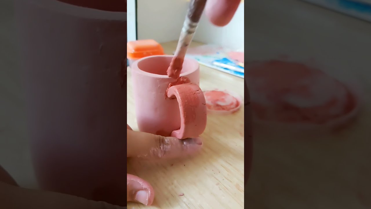 Ceramics WITHOUT a kiln? Air Dry Clay vs REAL Clay! Easy DIY Air dry cup  for beginners. 