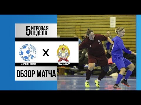 Видео к матчу СШОР №2 Аврора - СЗИУ РАНХиГС