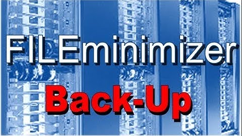 The Best Optimization Solution to reduce Backup time - FILEminimizer Server