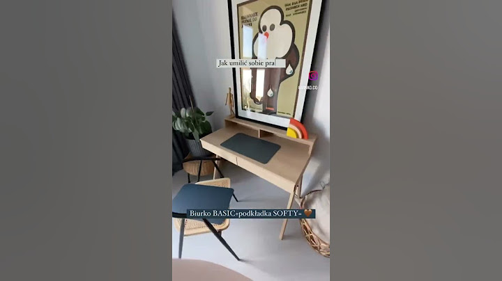 Umil sobie pracę fajnym biurkiem i milusią podkładką pod klawiaturę #minko #biurko #domowebiuro