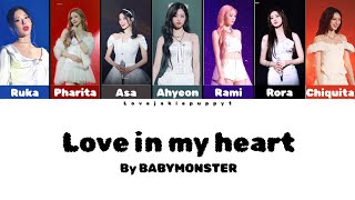 Download Lagu BABYMONSTER (베이비몬스터) - 'LOVE IN MY HEART' (Color coded lyrics) MP3 Download Lagu BABYMONSTER (베이비몬스터) - 'LOVE IN MY HEART' (Color coded lyrics) MP3