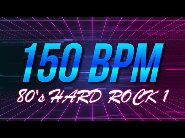 150 BPM - 80's Hard Rock - 4/4 Drum Track - Metronome - Drum Beat class=