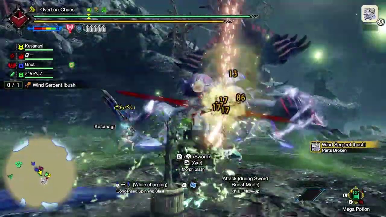 Monster Hunter Rise Sunbreak Charge Blade Air Dash has small to no