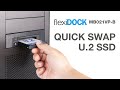 ICY DOCK Removable U.2 NVMe SSD Docking Enclosure | FlexiDOCK MB021VP-B