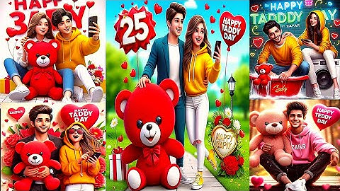 How to Create 3D Ai Happy teddy day image  2024 | happy teddy day bing image creator#sztechnical