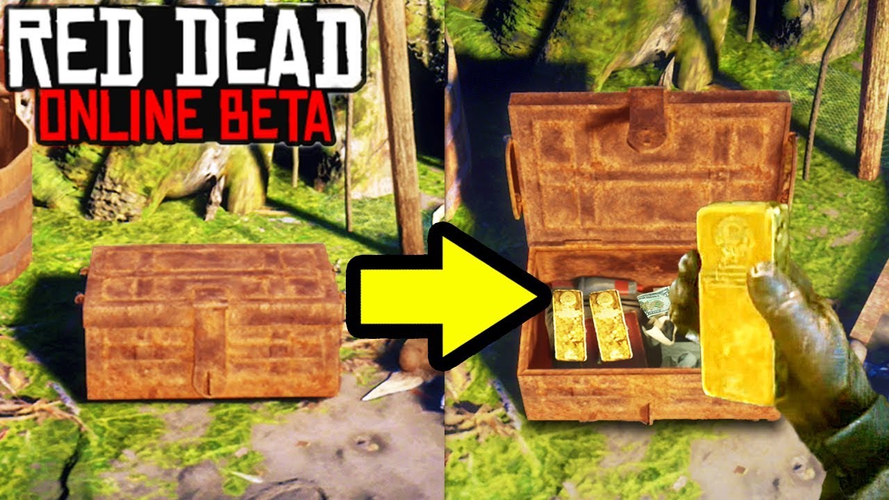 EASY GOLD BAR TREASURE LOCATION in Red Dead Online! Fast Money Method