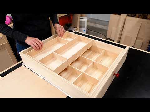 Workshop Drawer Organization | DIY Drawer Dividers with Sliding