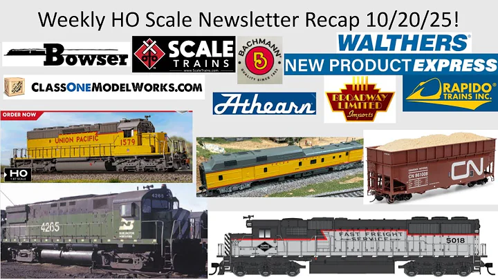 Weekly HO Scale Newsletter Recap Oct 20 2025! ft Walthers Bowser Class One Rapido ScaleTrains BLI