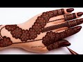 Very simple unique style mehndi design for back hand|new easy mehndi design 2025 | mehandi designs|