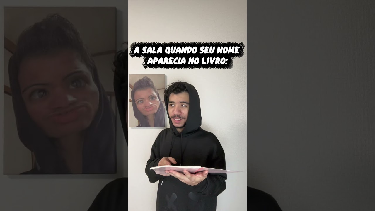 A sala quando seu nome aparecia no livro