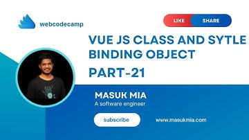 vue js 3 tutorial class and style binding  part #21