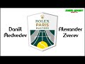 Daniil Medvedev vs Alexander Zverev - ATP Parigi in Diretta 🎾