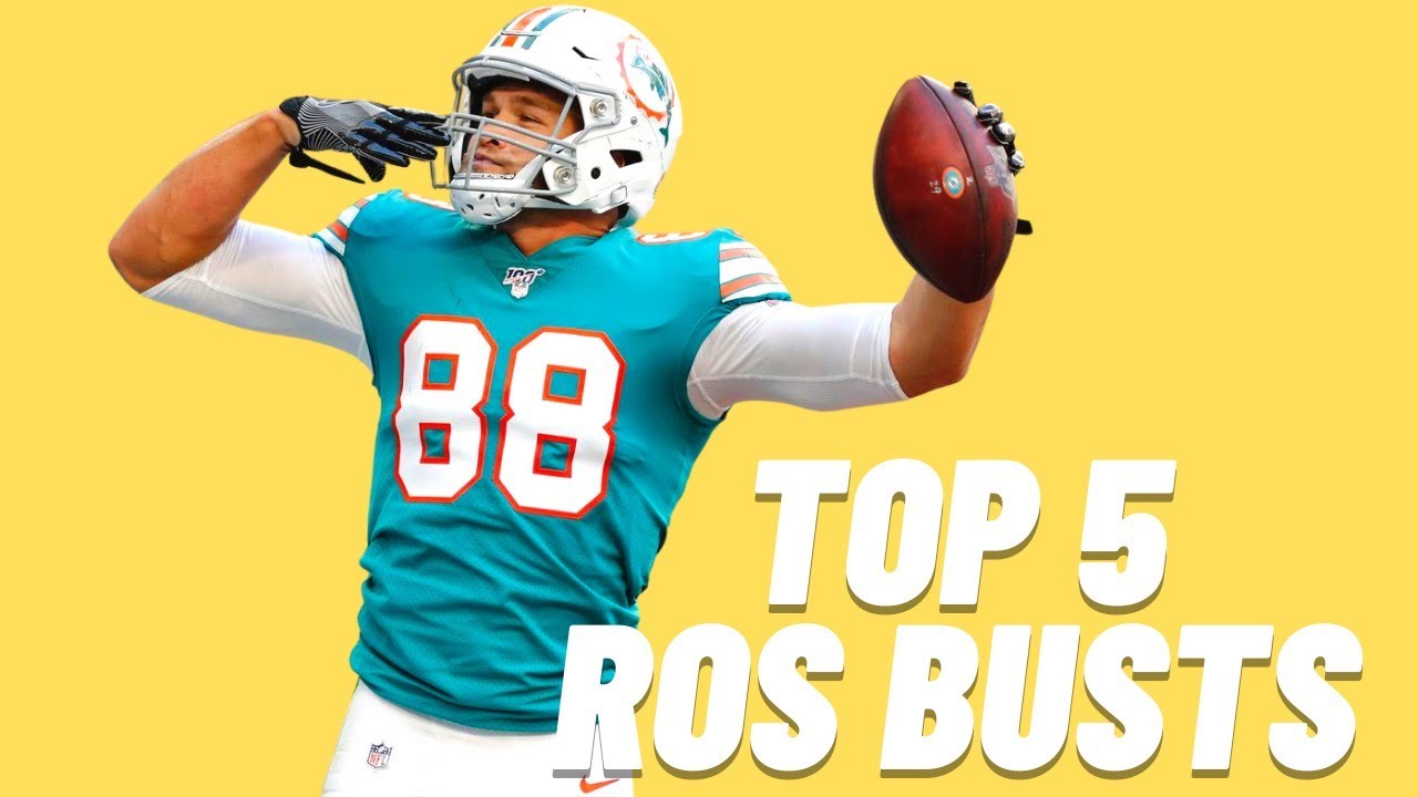 Top 5 Fantasy Football Busts: Rest of 2020 Season