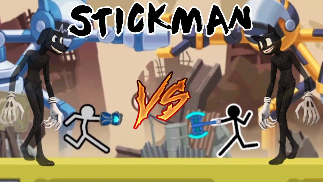 Jugaremos stickman - cartoon dog vs cartoon cat 