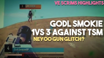 GodL Smokie 1v3 Against TSM Entity 😱| Neyoo Gun glitch in custom room, Got angry😡